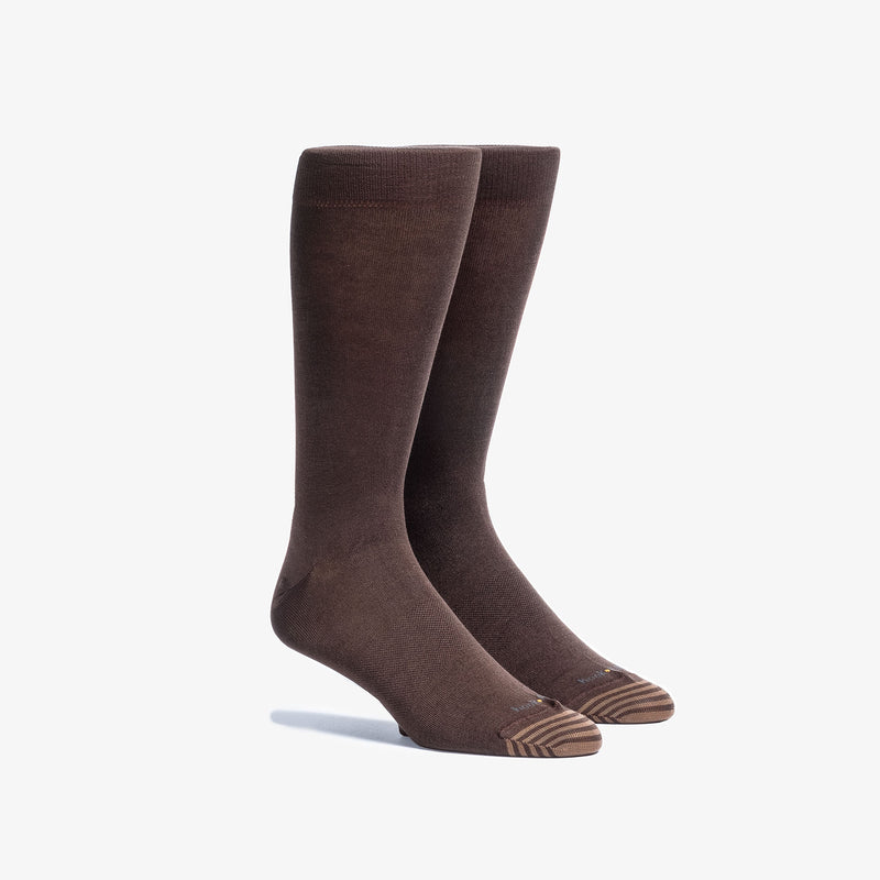 Solid Brown Mid-Calf Dress Sock – HOOK & ALBERT